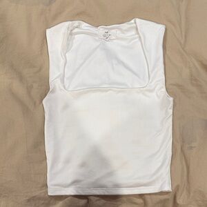 Elegant White Sleeveless Top